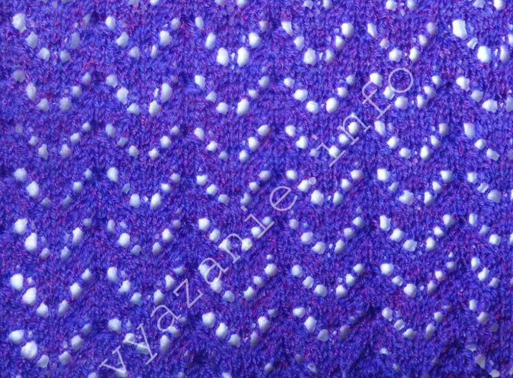 prelamovaný vzor pletenia