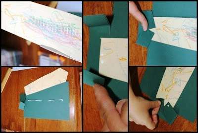 Skær slipset separat på et andet ark papir i henhold til skabelonen. Du kan overlade et lille barn til at dekorere et slips og derefter lime det under kraven.