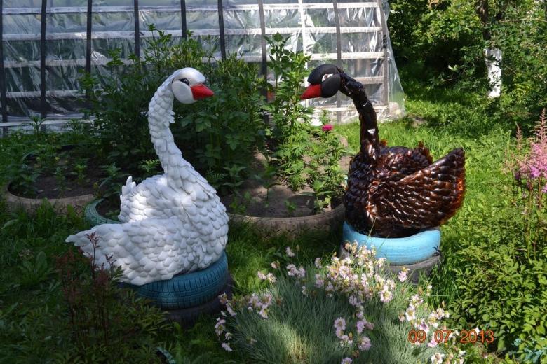 DIY záhradné remeslá z improvizovaných prostriedkov - nápady na fotografie jedinečných produktov pre záhradu