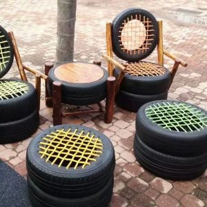 Stoličky na pneumatiky
