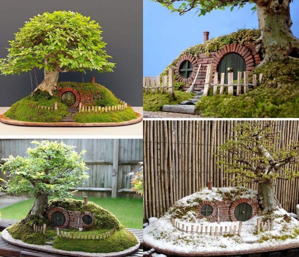 Miniatúrna „zemľanka“ pripomínajúca Hobbitov dom sa stane skutočnou ozdobou vašej záhrady