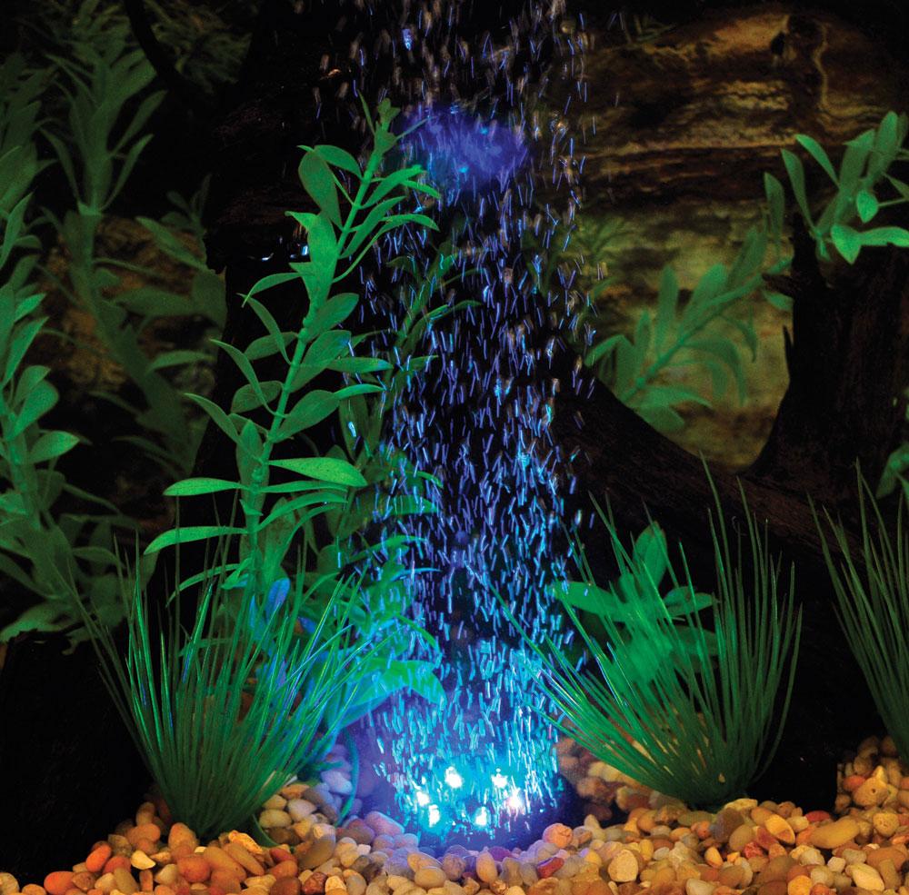 Dekorativ belysning til akvariet