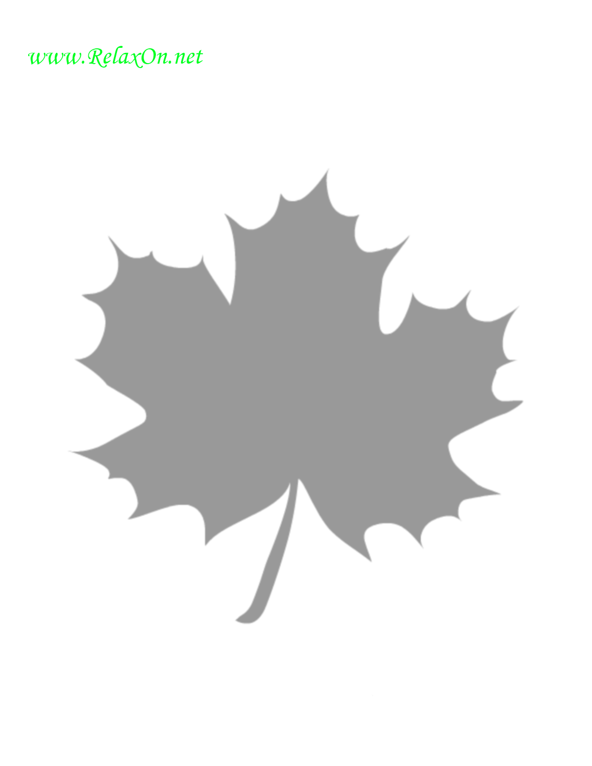 Maple Leaf Stencil-6