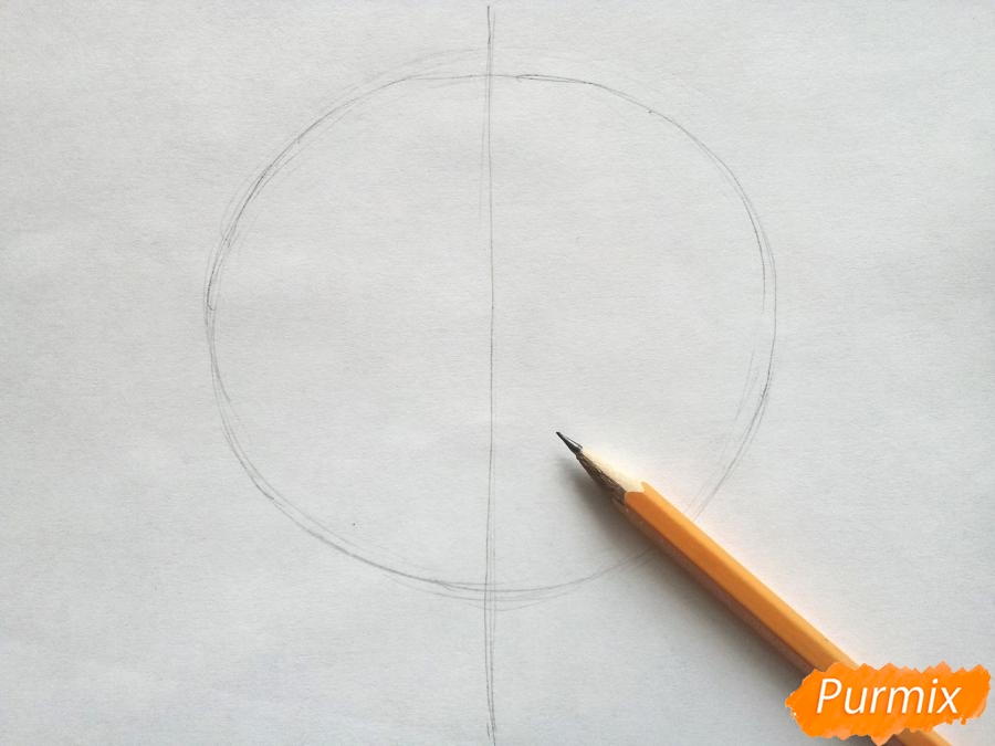 Πώς να σχεδιάσετε ένα φύλλο σφενδάμου με χρωματιστά μολύβια - βήμα 1