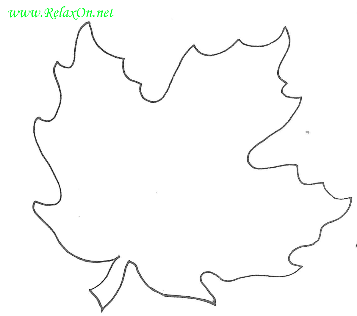 Maple Leaf Stencil-9