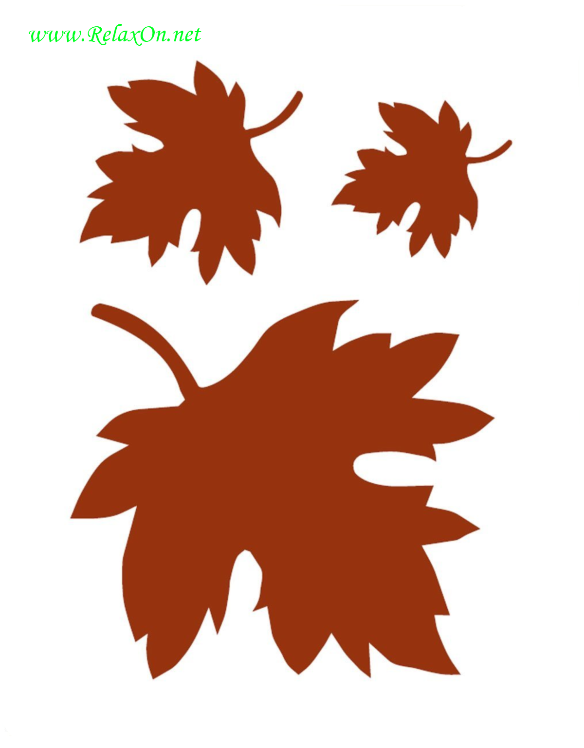 Maple Leaves Stencil-1