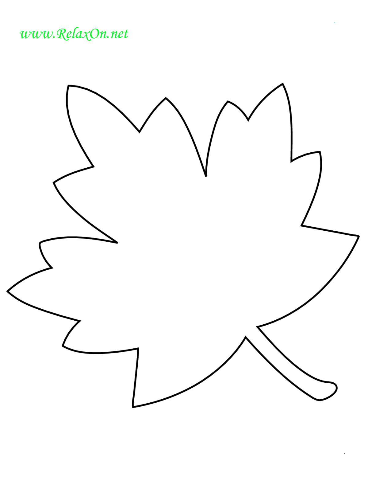 Maple Leaf Stencil-3