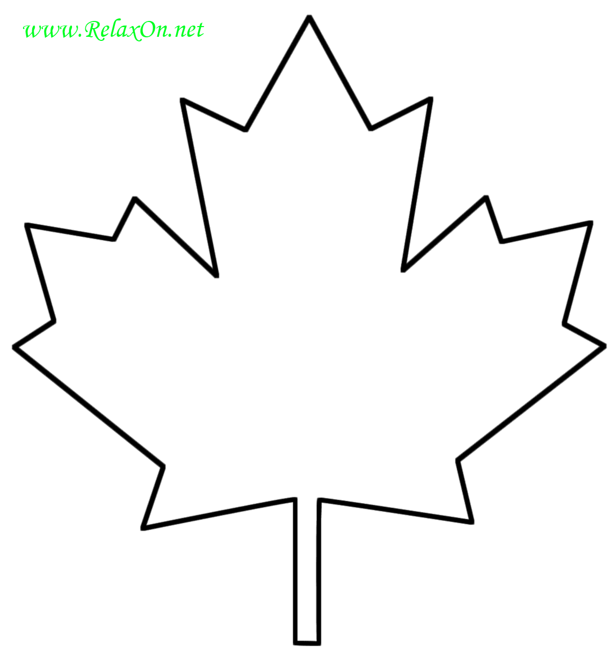 Maple Leaf Stencil-5