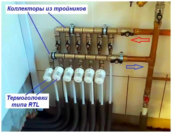 Napájanie obvodov z kotla cez hlavy RTL