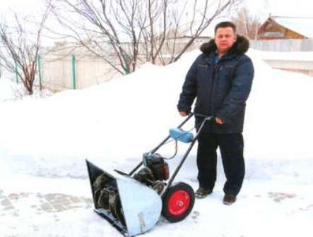 Snehová fréza na motorovú pílu DIY kresby snehovej frézy na motorovú pílu
