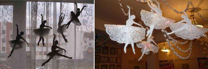 Sådan laver du ballerinaer af papir snefnug