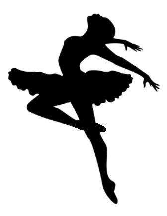 snefnug ballerinaer stencil print