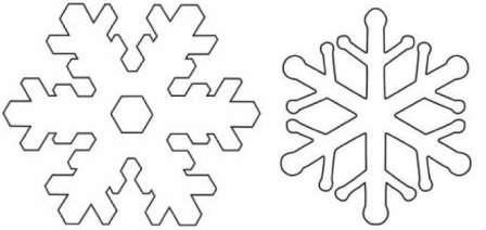 يمكن قطع رقاقات الثلج الكبيرة والصغيرة ليس فقط من الورق ، ولكن أيضًا من اللباد