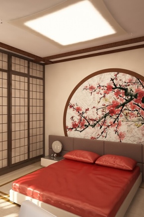 غرفة نوم على الطراز الياباني