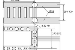 Rør varmeveksler diagram