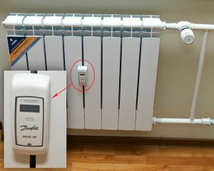 Tællere til opvarmning af batterier i en lejlighedsinstallation af varmemåler