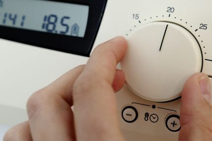 Indstilling af termiske hovedindstillinger Termisk hovedindstilling