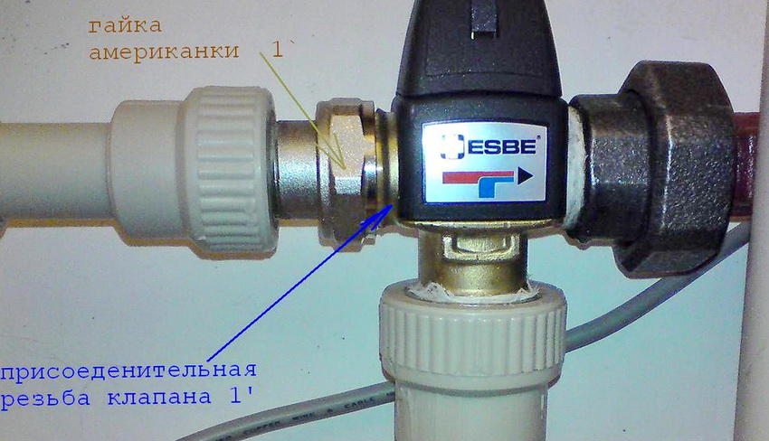 Esbe -venttiili integroitu lämmitysjärjestelmään