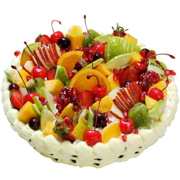 Φωτογραφία tort ukrashennyj fruktami 23.