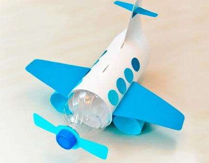 Lentokoneiden käsityöideoita muovipulloista