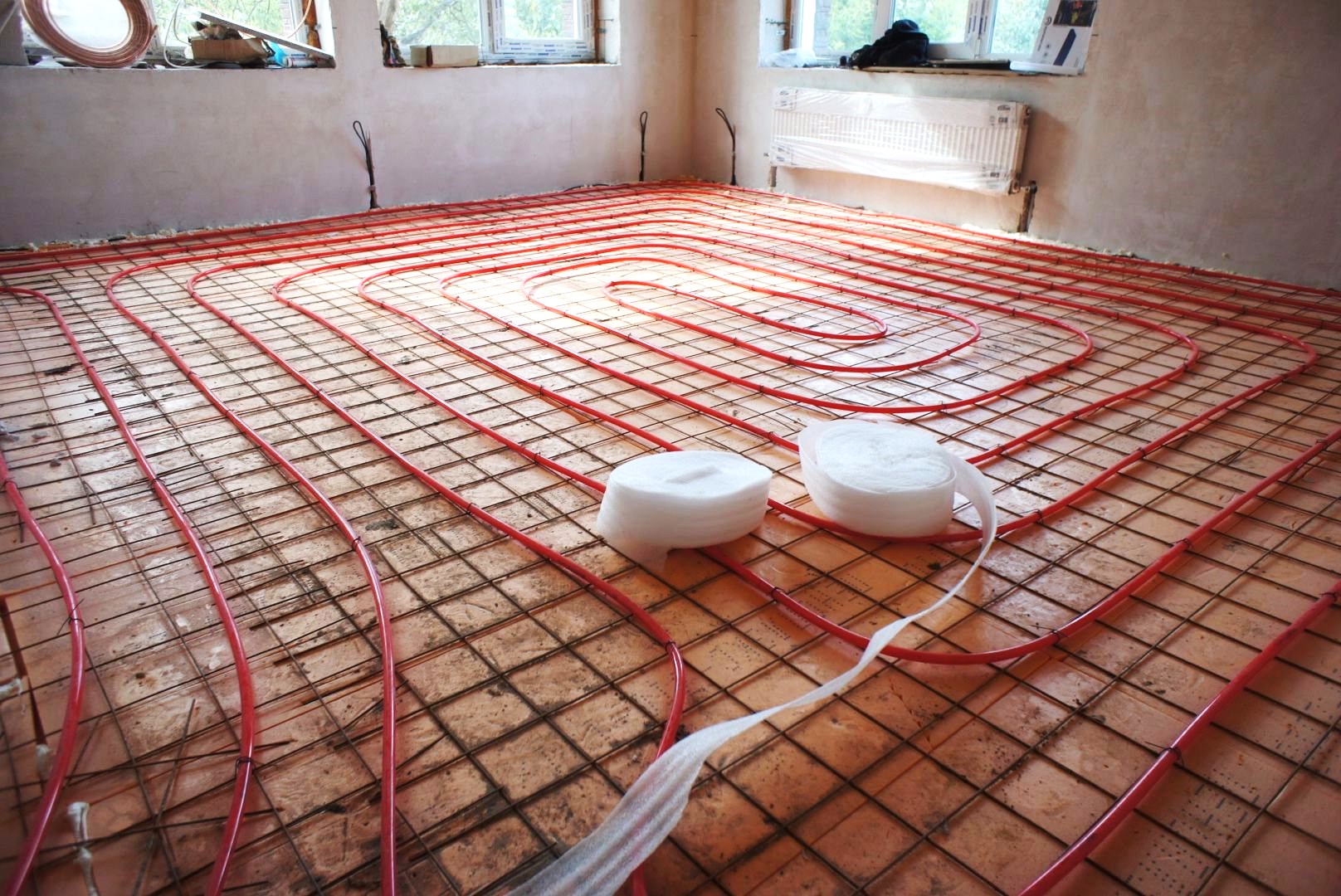 Tepelne izolovaný podlahový poter