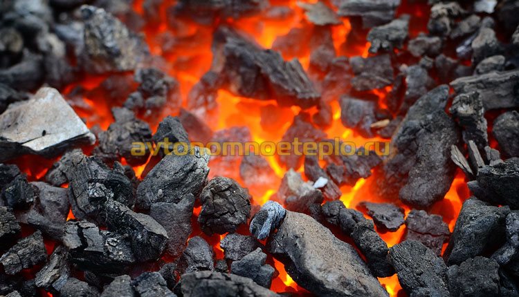 حرق الفحم في المرجل