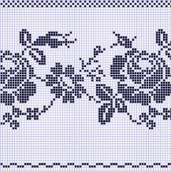 Jacquard strikkeopskrifter med diagrammer og beskrivelser