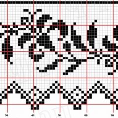 Jacquard strikkeopskrifter med diagrammer og beskrivelser