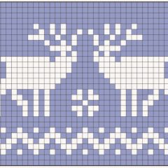 Jacquard strikkeopskrifter med diagrammer og beskrivelser