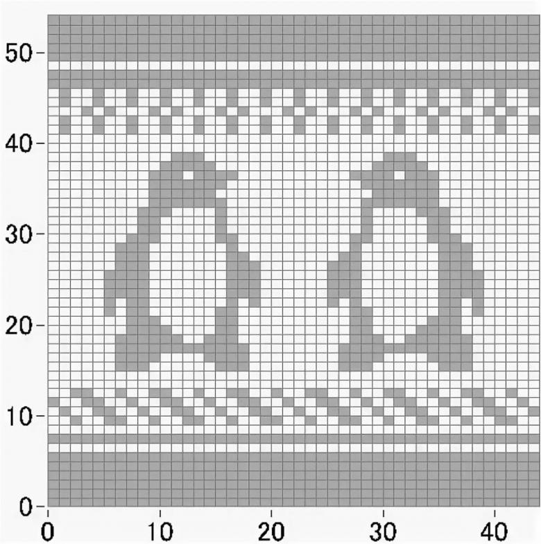 Jacquard strikkeopskrifter med diagrammer og beskrivelser